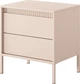 Тумба нічна Perfect Home Senso 2S/53 39.5x56.2x53.5 см, 2 шухляди Бежевий (000012377475) - зображення 1