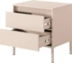Тумба нічна Perfect Home Senso 2S/53 39.5x56.2x53.5 см, 2 шухляди Бежевий (000012377475) - зображення 2