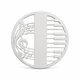 Брошь BROCHE бижутерия Музыка Скрипичный ключ с клавишами серебристая BRSF114500 - изображение 1