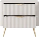 Тумба ночная Perfect Home Lante 2S 38x55.3x63.2 см, 2 ящика Бежевый (000012376642) - изображение 4