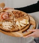 Менажница\поднос деревянний дубовий для подачи 45х30 см из 4 съемные секций - изображение 6