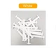 Шнурки силіконові еластичні без зав'язок і бантів (16 шт.) Білі - зображення 10