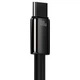 Кабель Baseus Tungsten Gold Fast Charging 100W USB-A to USB-C 1m Black (CAWJ000001) - изображение 7