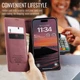 Чехол книжка с магнитом iPhone 17 Pro CaseMe Wine (44725-42) - изображение 9