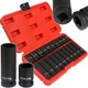Набір ударних головок Mar-Pol M58259, 20 предметів, 1/2", 10–19 мм, короткі та довгі, для гайковерта, у металевому кейсі - зображення 1