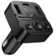 Автомобильный FM-модулятор HOCO E87 Delta Bluetooth 5.4 с быстрой зарядкой PD 20W + QC 3.0 15W Черный - изображение 2