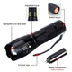 Телескопический Фонарик 5 в 1 с красным светом / LED фонарь + Аккумулятор 18650 + зарядка - изображение 6