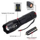 Мощный Телескопический Фонарик 5 в 1 с белым светом / LED фонарь + 3 батарейки AAA - изображение 5