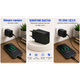 Сетевое зарядное устройство Borofone BAS74A USB-C 20W + USB-A 18W Black - изображение 3