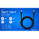 Кабель Borofone BX116BK Type-C - Type-C 60W, 1м, Black - изображение 2