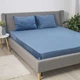 Простирадло ТЕП "VELOUR" з резинкою темно-синій, 160x200 - изображение 2