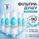 Набор фильтров для душа H201 5 шт сменные модули для очистки жесткой воды и ухода за кожей и волосами - изображение 1