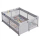 Манеж детский складной RIAS CC-120 с сеткой и присосками 120x120 см Gray (3_08362) - изображение 1