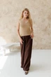 Женские штаны из муслина ART KNIT шоколад, L-XL 045700 - изображение 5