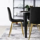 Стул MEBEL ELITE YORK Черный ножки золотые ME.YORK/CZ/ZL/V/K - изображение 4