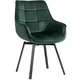 Стул поворотный MEBEL ELITE LUNA Velvet Зеленый ножки черные ME.LUNA/Z/V/K - изображение 6