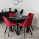 Стул MEBEL ELITE RICK Velvet Бордовый ножки черные ME.RICK/BOR/V/K - изображение 4