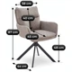 Стул поворотный MEBEL ELITE PAUL Светло-коричневый ME.PAUL/BR/CZ/T/K - изображение 2