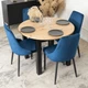 Стул MEBEL ELITE BARI синий велюр ножки черные ME.BARI/GR/V/K - изображение 6