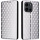 Чехол Deexe Rhombus Book для OnePlus Nord 6 - Silver - изображение 1