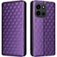 Чехол Deexe Rhombus Book для OnePlus Nord 6 - Purple - изображение 1