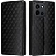 Чохол Deexe Rhombus Book для OnePlus Nord 6 - Black - зображення 1
