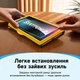 Закалённое стекло Jsaux глянцевое для консоли Nintendo Switch 2 с рамкой установки, 2 шт, BOX - изображение 5