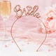 Обруч Для Волос свадебный BRIDE Розовое Золото - изображение 5
