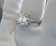 Срібна каблучка з муасанітом 5Ct Розмір 18 Сертифікат (9303) - зображення 7
