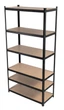 Regał metalowy Profix 62032C 6 półek 222 x 110 x 50 cm Czarny (5903755198006) - obraz 2