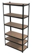 Regał metalowy Profix 62032C 6 półek 222 x 110 x 50 cm Czarny (5903755198006) - obraz 3