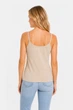 Майка жіноча однотонна бежевого кольору ANDIN розмір 50 (215628) - зображення 3