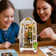 Румбокс Book Nook Мініатюрний садовий будиночок з LED підсвічуванням, DIY конструктор Roombox - зображення 3