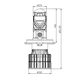 Светодиодная LED лампа с линзой Decker H4 GL-01 H/L 9-32 В - изображение 4
