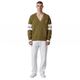 Мужской пуловер AMI Paris V-Neck Heart Logo Striped Knit Sweater Green Lichen размер M (AP07001.1M) - изображение 3