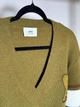 Мужской пуловер AMI Paris V-Neck Heart Logo Striped Knit Sweater Green Lichen размер M (AP07001.1M) - изображение 5