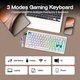 Беспроводная механическая клавиатура CIDOO QK75 White (Tri-Mode / Gasket Mount / Hot-Swap / RGB) - изображение 7