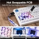 Беспроводная механическая клавиатура CIDOO QK75 White (Tri-Mode / Gasket Mount / Hot-Swap / RGB) - изображение 9