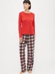 Пижама (лонгслив + штаны) женская хлопковая Ralph Lauren 942517958 L Разные цвета (1159863744) - изображение 4