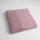 Банний рушник Вафельний Бордюр GM Textile 70х140см 500г/м2 (Пудра) - зображення 1