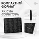 Кошелек Lacoste черный горизонтальный с монограммным принтом из экокожи с отделениями для купюр карт и монет - изображение 4