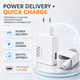 Блок питания Xiaomi 90W с кабелем USB-C белый сетевой адаптер PD QC для быстрой зарядки смартфонов планшетов ноутбуков - изображение 3