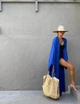 Довга пляжна накидка-кімоно Honey Fashion Accessories One Size синій (50к037) - зображення 2