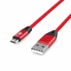 Кабель Voltex Nylon V20 Micro USB – USB 2A 1м Red - изображение 1