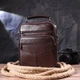 Удобная мужская сумка с ручкой кожаная 21276 Vintage коричневая - изображение 7