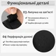 Перчатки для фитнеса и спорта и напульсники комплект для турника тренировок в зале велоспорта мужские женские без пальцев нескользящие дышащие защитные полиэстер Черные 66_7_L_1C - изображение 11