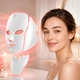 Светодиодная Led маска для фототерапии, 7 цветов, для лифтинга, омоложения, восстановления кожи, от акне, морщин, расширенных пор, белая - изображение 1
