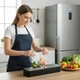 Вакууматор для продуктов автоматический вакуумный упаковщик для дома и кухни 110 Вт ширина запайки 32 см - изображение 2