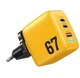 Зарядний пристрій адаптер Veron TC-67 GaN 67W PD | 2×USB-C + USB-A - зображення 5