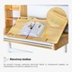 Дитячий стіл Mealux Timberdesk L Дерево / Білий (арт. BD-690 Wood L) - зображення 8
